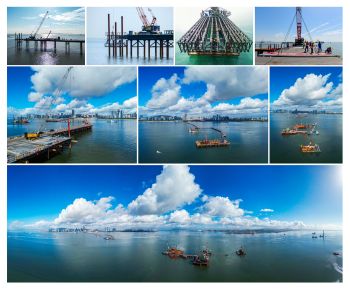《向海推进》（组照）--厦金大桥厦门段海上施工平台建设纪实   李储全 厦门路桥建设集团有限公司.jpg